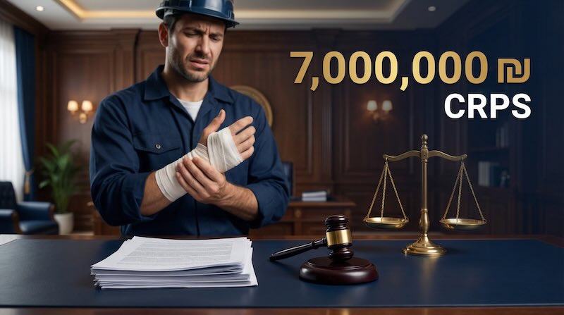 איך השגנו פיצוי של מעל 7 מיליון שקלים לחשמלאי שנפגע בתאונת עבודה ופיתח CRPS