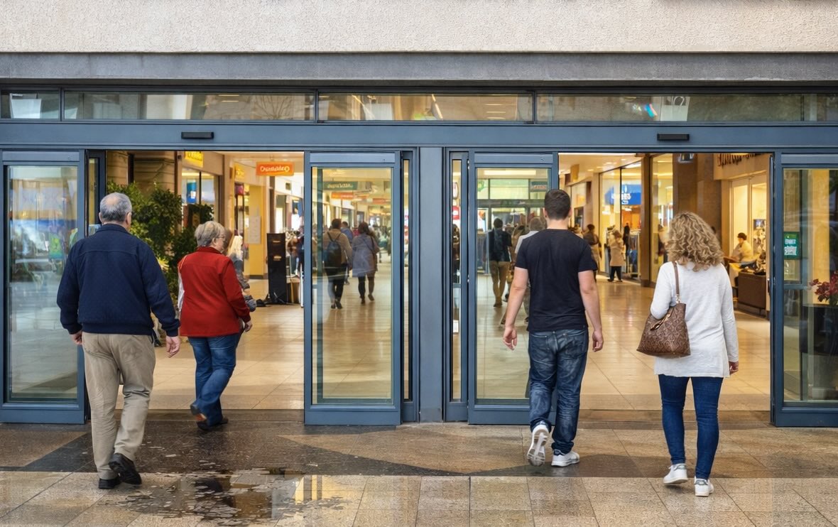 תאונת החלקה בקניון