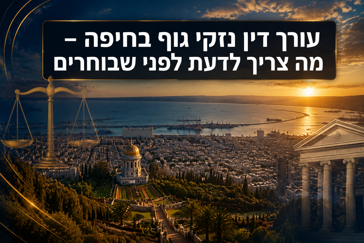 עורך דין נזקי גוף בחיפה, מה צריך לדעת לפני שבוחרים