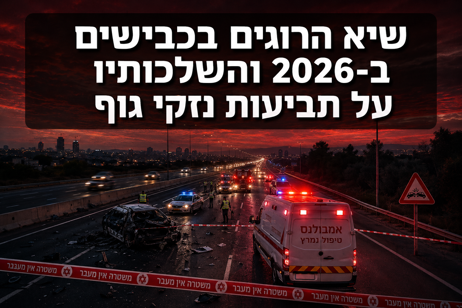 שיא הרוגים בכבישים ב-2026 והשלכותיו על תביעות נזקי גוף