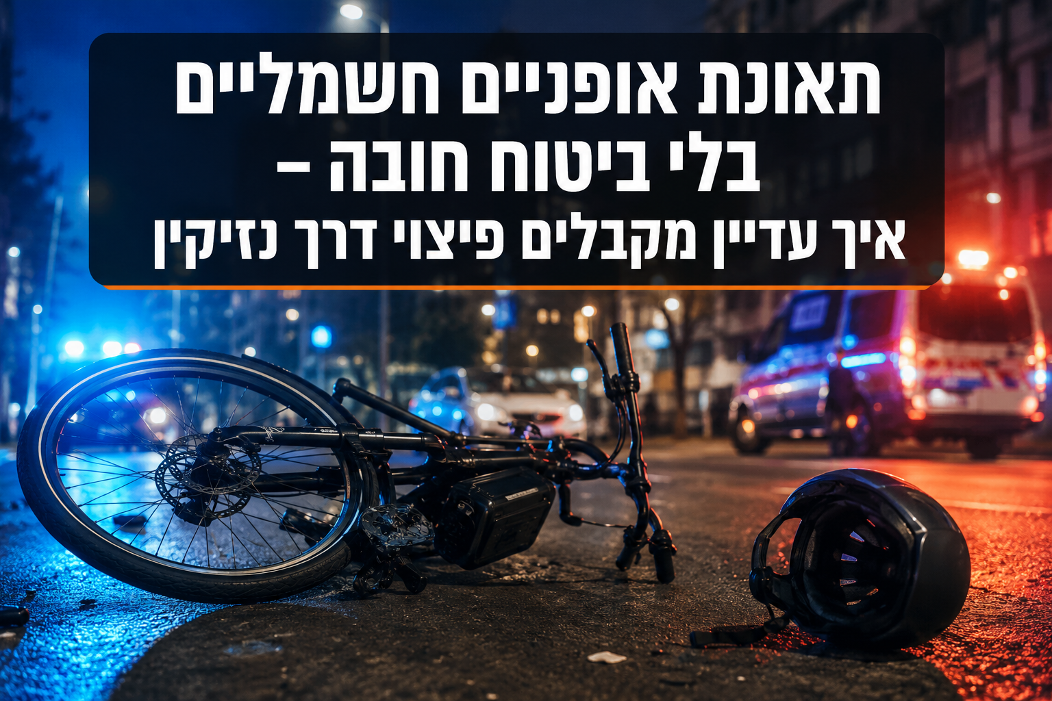 תאונת אופניים חשמליים בלי ביטוח חובה, פיצוי דרך נזיקין