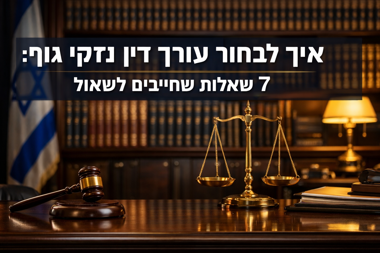 איך לבחור עורך דין נזקי גוף, 7 שאלות שחייבים לשאול
