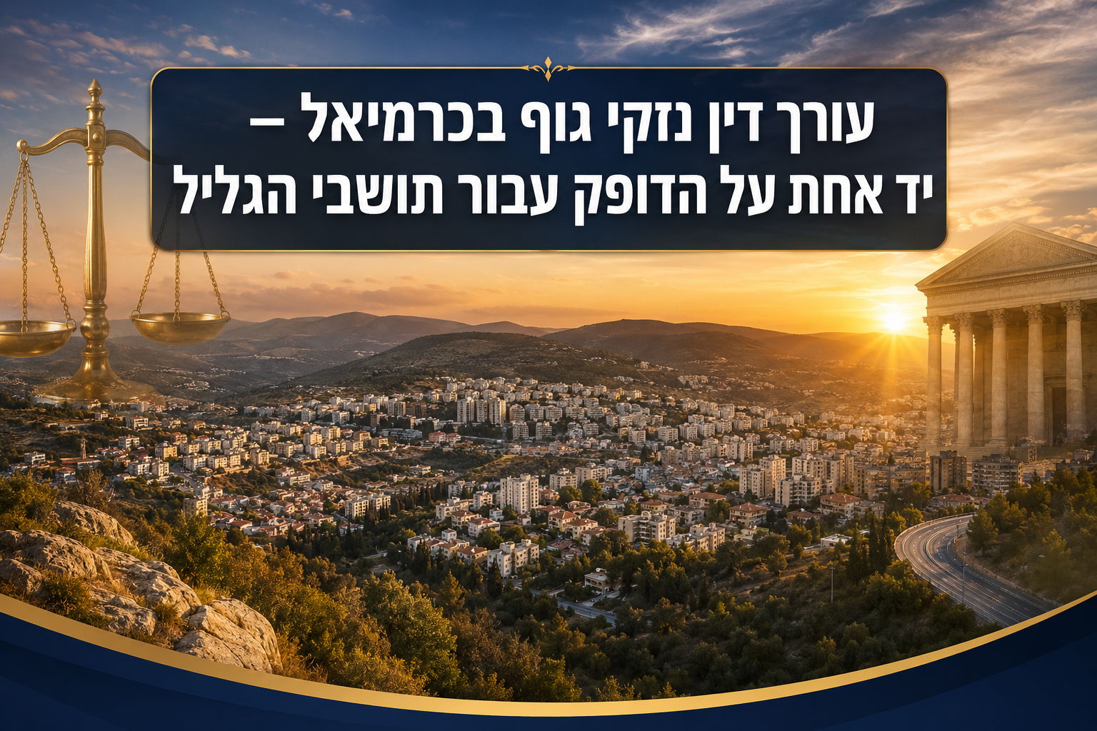עורך דין נזקי גוף בכרמיאל לתושבי הגליל