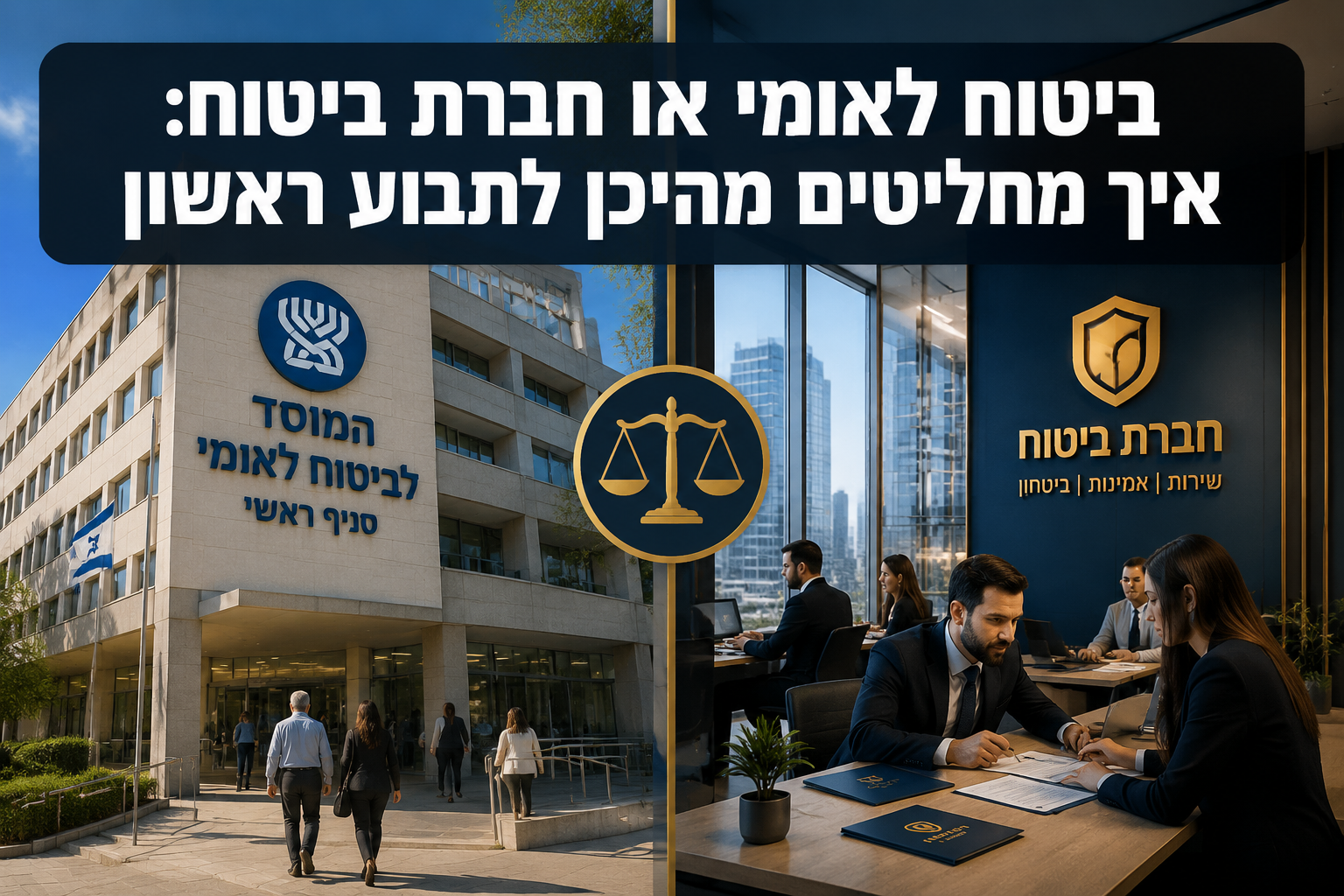 ביטוח לאומי או חברת ביטוח, איך מחליטים מהיכן לתבוע ראשון