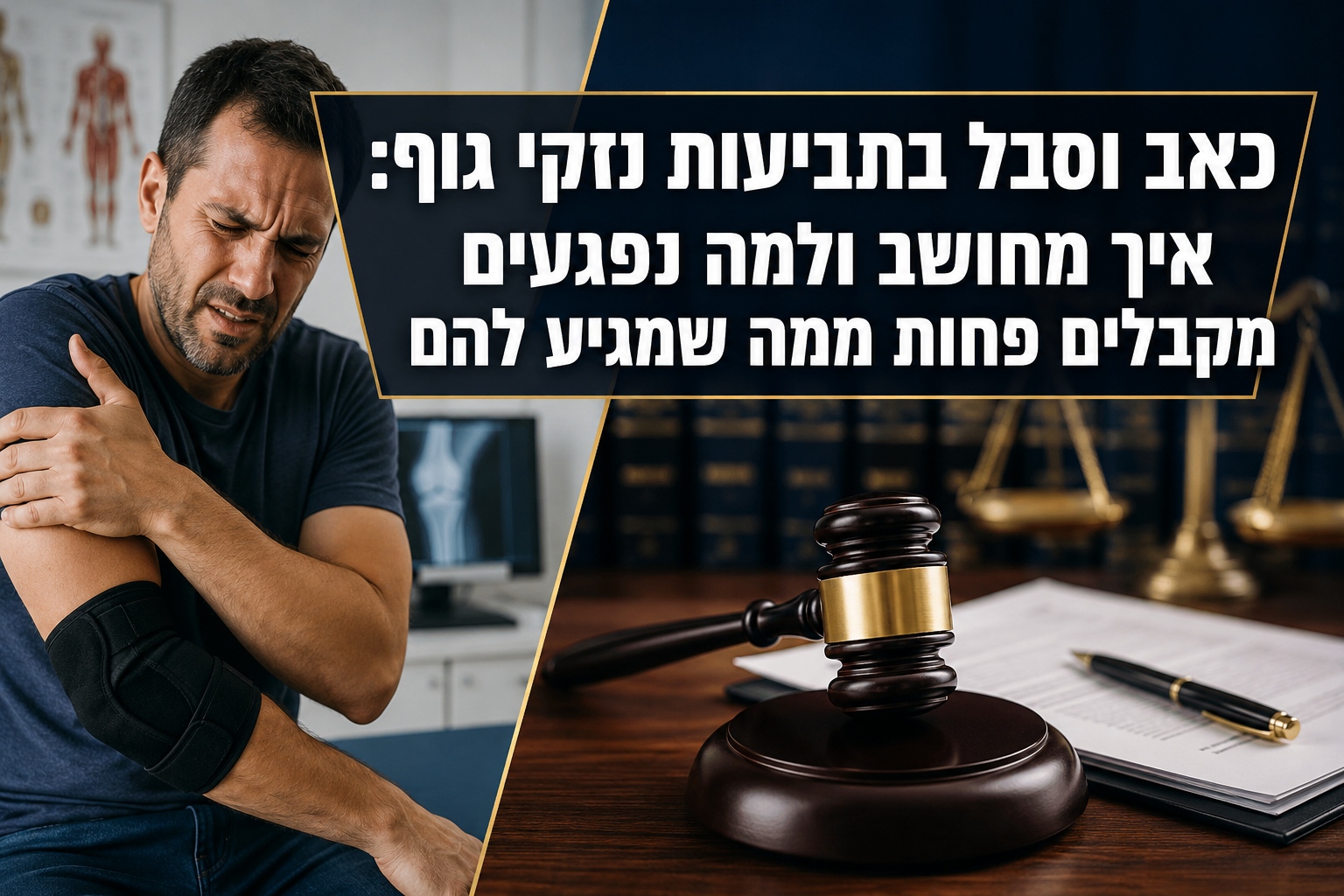 כאב וסבל בתביעות נזקי גוף איך מחושב ולמה נפגעים מקבלים פחות