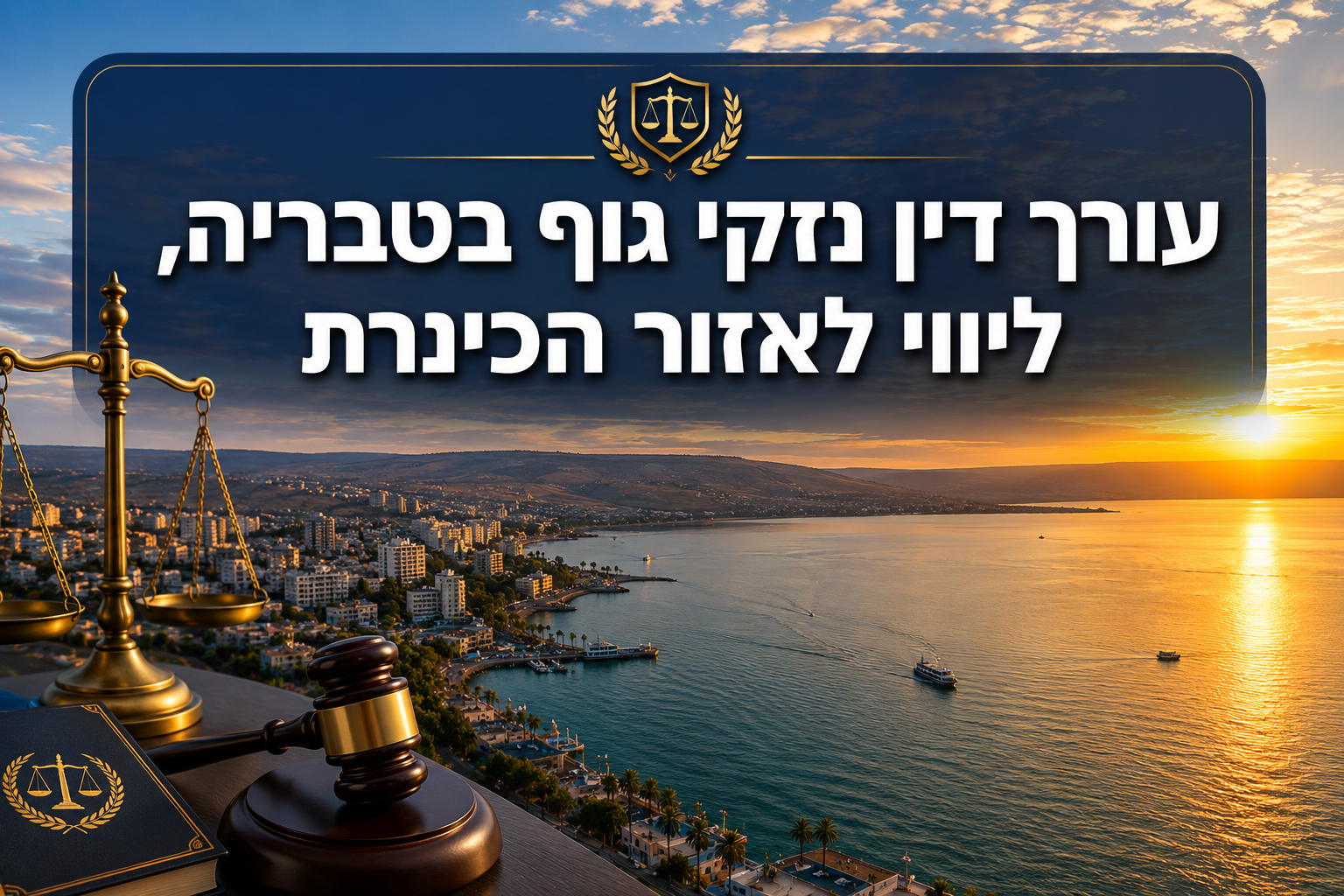 עורך דין נזקי גוף בטבריה וליווי לאזור הכינרת
