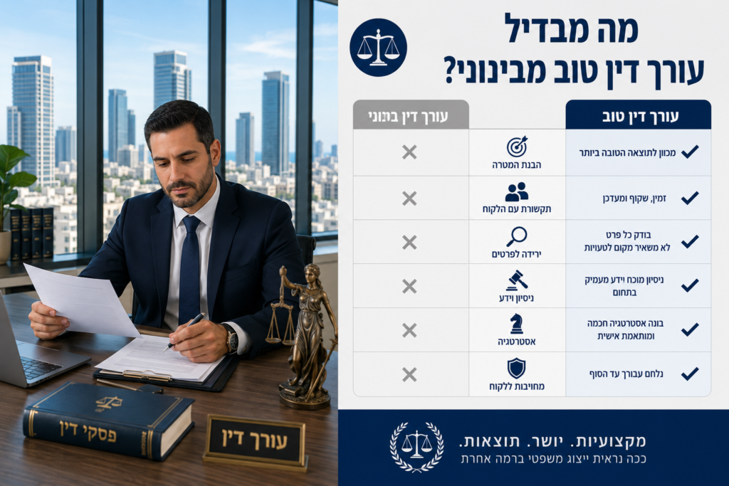 נקודות מפתח בבחירת עורך דין נזקי גוף