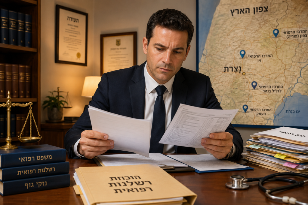 נקודות מפתח על רשלנות רפואית בצפון