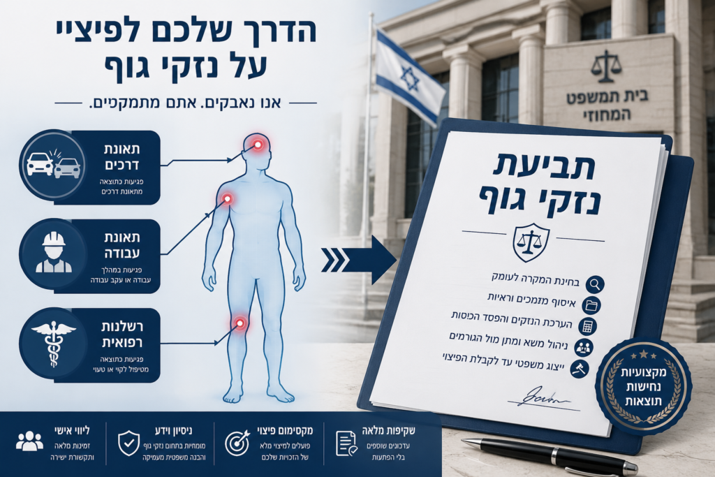 נקודות מפתח בתביעת נזקי גוף
