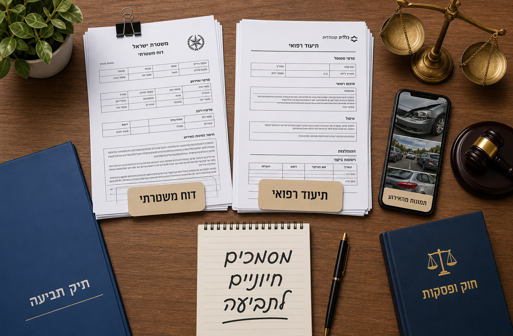 רשימת מסמכים לאיסוף אחרי תאונת אופניים חשמליים