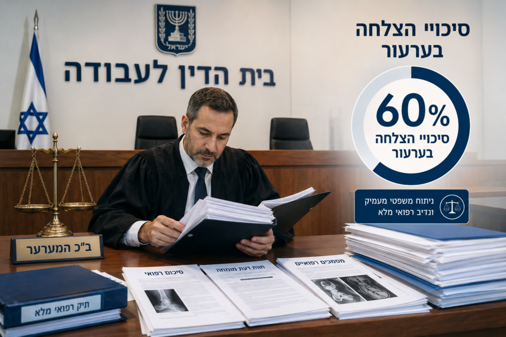 בית הדין לעבודה ערעור על דחיית תביעה