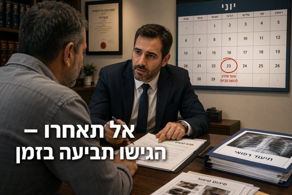 הסיכונים בהחמצת מועד ההתיישנות בתביעות נזקי גוף